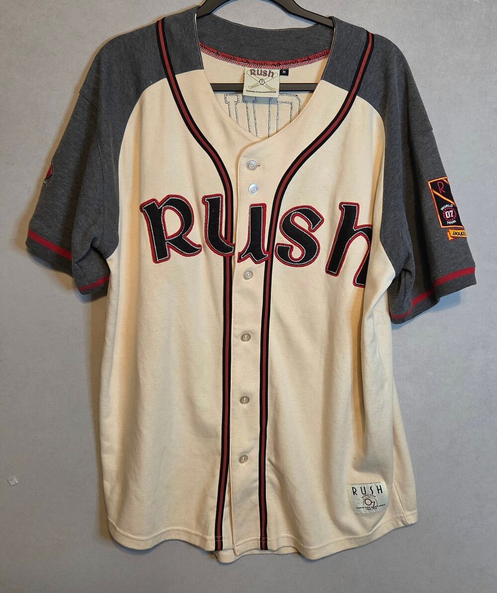 Vintage 2007 RUSH "Snakes & Arrow's Original Tour Baseball Jersey size M